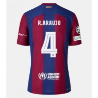 Dres Barcelona Ronald Araujo #4 Domáci 2023-24 Krátky Rukáv